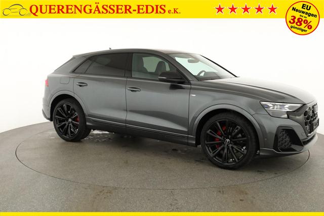 Audi Q8 50 TDI quattro qu S-LINE, Standheizung, HuD, Luft, Pano, B&O, 23-Zoll, AHK, Leder, AreaView, Optik schwarz 