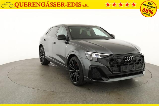 Audi Q8 50 TDI quattro qu S-LINE, Standheizung, HuD, Luft, Pano, B&O, 23-Zoll, AHK, Leder, AreaView, Optik schwarz 