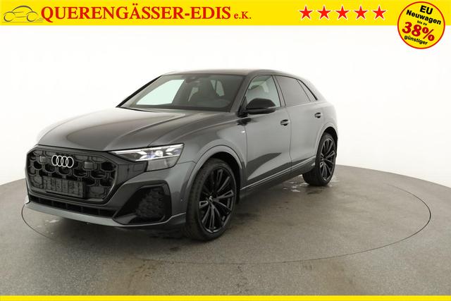 Audi Q8 50 TDI quattro qu S-LINE, Standheizung, HuD, Luft, Pano, B&O, 23-Zoll, AHK, Leder, AreaView, Optik schwarz 
