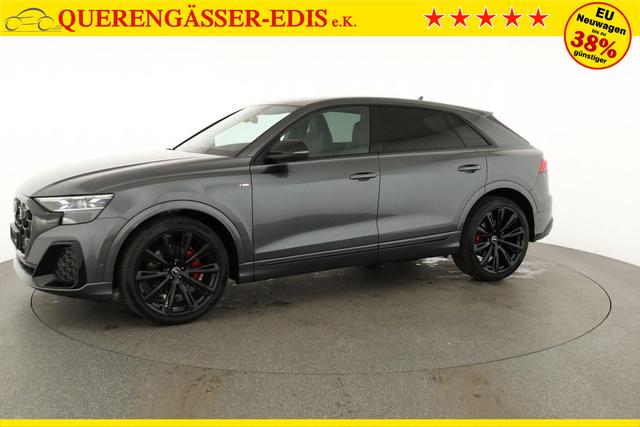 Audi Q8 50 TDI quattro qu S-LINE, Standheizung, HuD, Luft, Pano, B&O, 23-Zoll, AHK, Leder, AreaView, Optik schwarz 