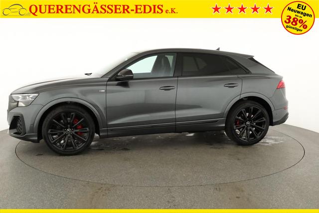 Audi Q8 50 TDI quattro qu S-LINE, Standheizung, HuD, Luft, Pano, B&O, 23-Zoll, AHK, Leder, AreaView, Optik schwarz 