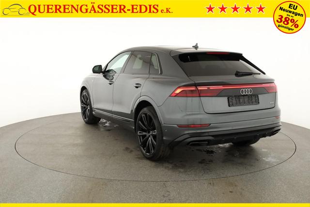 Audi Q8 50 TDI quattro qu S-LINE, Standheizung, HuD, Luft, Pano, B&O, 23-Zoll, AHK, Leder, AreaView, Optik schwarz 