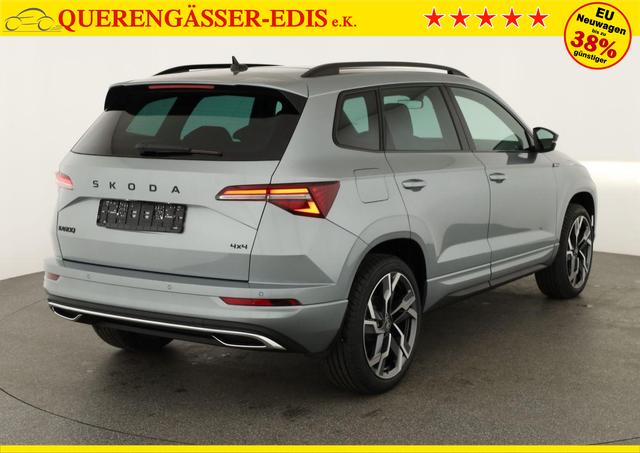 Skoda Karoq Sportline 4x4 2.0 TSI DSG Sportline, Pano, AHK, Navi, Matrix, Side, Winter, 5 J.-Garantie 