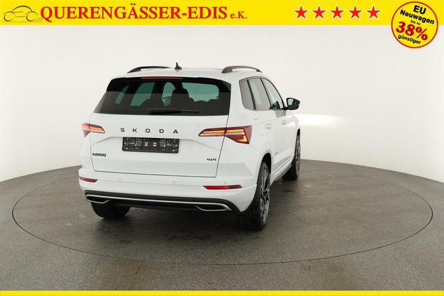Skoda Karoq Sportline 4x4 2.0 TSI DSG Sportline, Pano, AHK, Navi, Matrix, Side, Winter, 5 J.-Garantie 