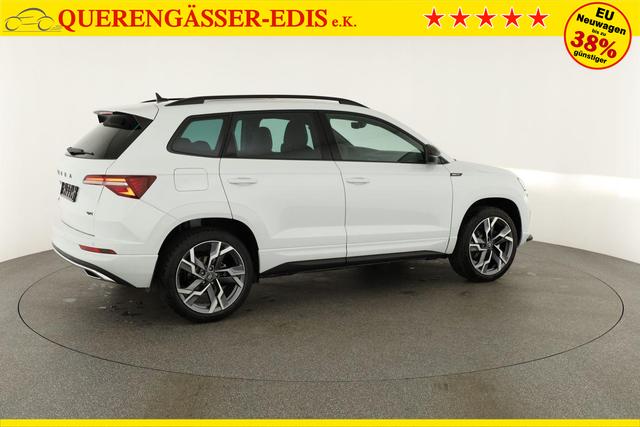 Skoda Karoq Sportline 4x4 2.0 TSI DSG Sportline, Pano, AHK, Navi, Matrix, Side, Winter, 5 J.-Garantie 