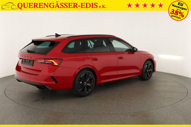 Skoda Octavia Combi 2.0 TSI 195 kW RS DSG, Pano, Standheizung, AHK, Navi, Matrix, Canton, Side, Winter, 5 J.-Garantie 