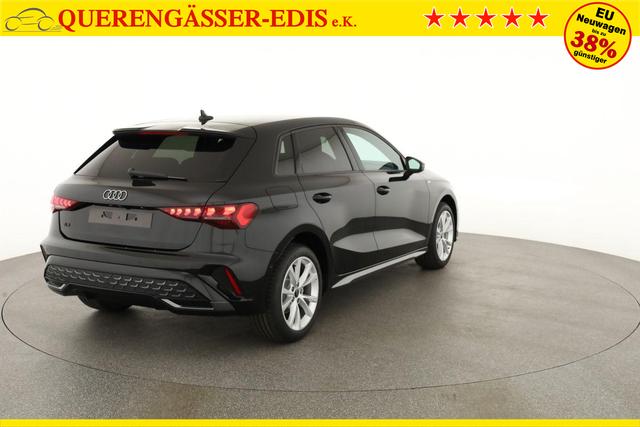 Audi A3 Sportback TFSI 110 kW S line 35 S-tronic S-LINE, AHK, Matrix, Navi, el. Klappe, Kamera, Winter, 3 J.-Garantie 