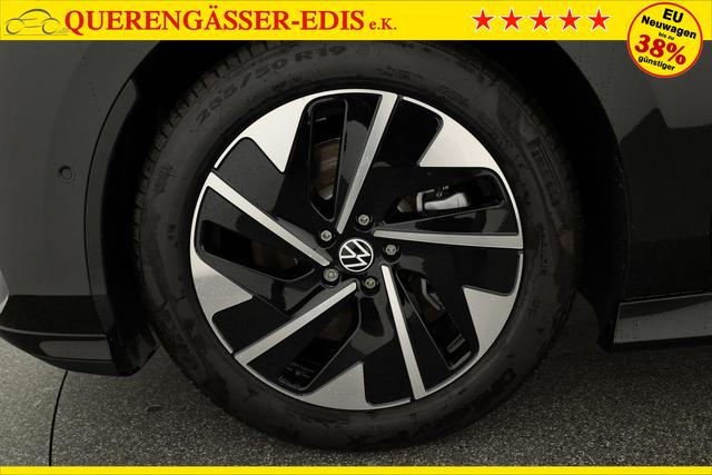 Volkswagen ID.7 Limousine Pro 210 kW Black, AHK, HuD, IQ.Light, IQ.Drive, AreaView, Side, Winter, 19-Zoll 