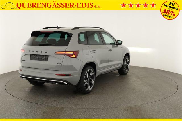 Skoda Karoq Sportline 4x4 2.0 TSI DSG Sportline, Pano, AHK, Navi, Matrix, Side, Winter, 5 J.-Garantie 
