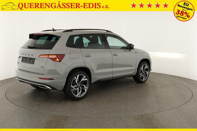 Skoda Karoq Sportline 4x4 2.0 TSI DSG Sportline, Pano, AHK, Navi, Matrix, Side, Winter, 5 J.-Garantie 