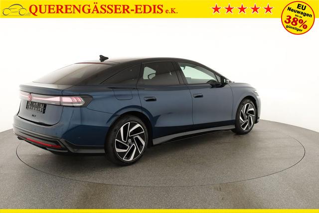 Volkswagen ID.7 Pro Black, AHK, HuD, IQ.Light, IQ.Drive, AreaView, Side, Winter, 20-Zoll 