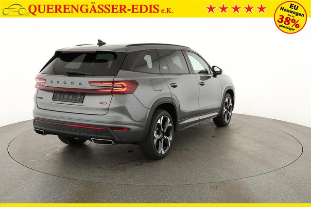 Skoda Kodiaq 2.0 TSI 195 kW 4x4 RS DSG RS, AHK, Navi, Matrix, Canton, Side, FS-beheizbar, el. Klappe, Kamera, 20-Zoll, 5 J.-Garantie 