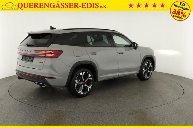 Skoda Kodiaq 2.0 TSI 195 kW 4x4 RS DSG RS, AHK, Navi, Matrix, Canton, Side, FS-beheizbar, el. Klappe, Kamera, 20-Zoll, 5 J.-Garantie 