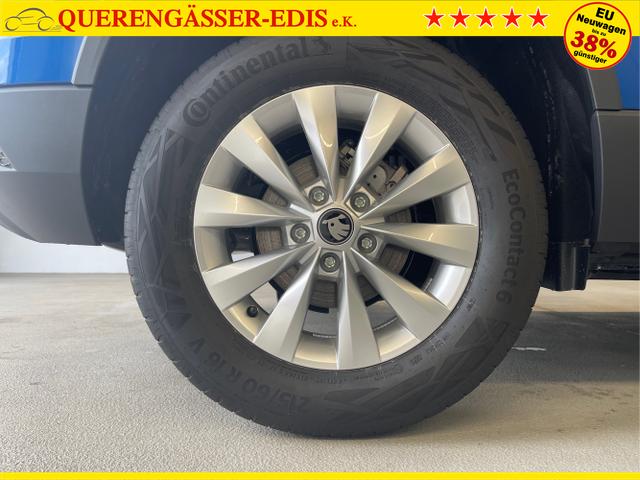 Skoda / Karoq / Blau / / / 150PS DSG AHK+Kessy