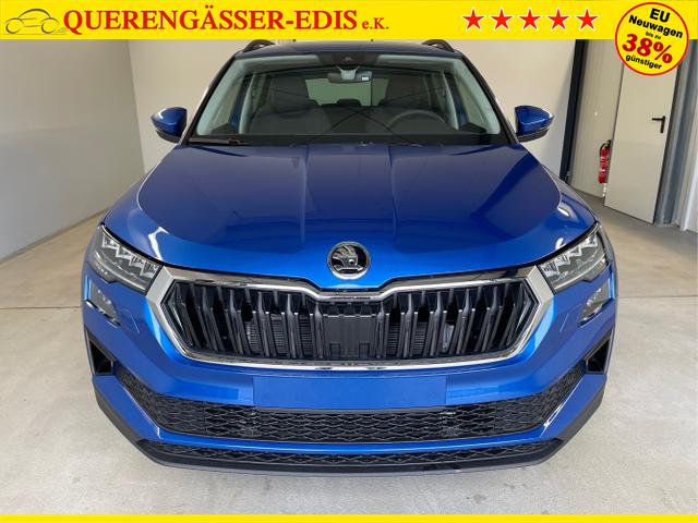 Skoda / Karoq / Blau / / / 150PS DSG Navi+ACC+AHK+Kessy+Kamera+Sitzheiz