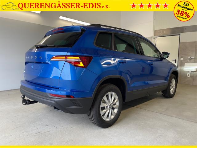 Skoda / Karoq / Blau / / / 150PS DSG Navi+ACC+AHK+Kessy+Kamera+Sitzheiz