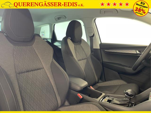 Skoda / Karoq / Silber / / / 150PS TSI DSG Navi+ACC+AHK+Kessy+Kamera+Sitzheiz+eHeck+GV5
