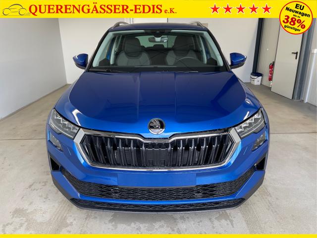 Skoda / Karoq / Blau / / / 150PS TSI DSG Navi+ACC+AHK+Kessy+Kamera+Sitzheiz+eHeck+GV5