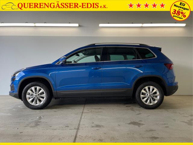 Skoda / Karoq / Blau / / / 150PS TSI DSG Navi+ACC+AHK+Kessy+Kamera+Sitzheiz+eHeck+GV5