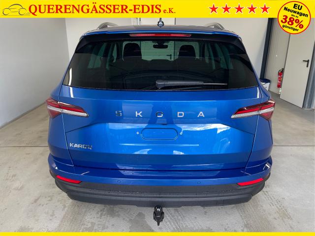 Skoda / Karoq / Blau / / / 150PS TSI DSG Navi+ACC+AHK+Kessy+Kamera+Sitzheiz+eHeck+GV5