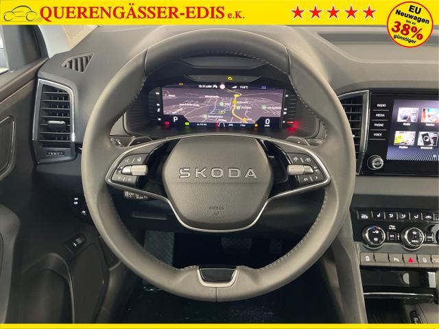 Skoda / Karoq / Blau / / / 150PS TSI DSG Navi+ACC+AHK+Kessy+Kamera+Sitzheiz+eHeck+GV5