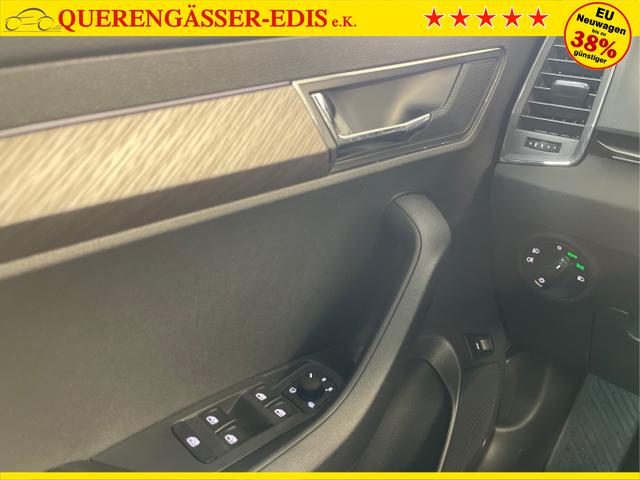 Skoda / Karoq / Blau / / / 150PS TSI DSG Navi+ACC+AHK+Kessy+Kamera+Sitzheiz+eHeck+GV5