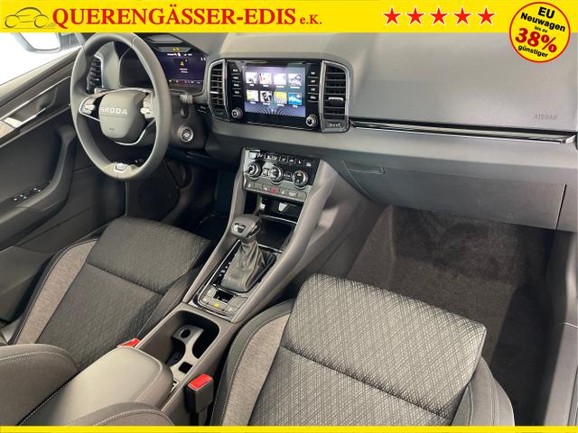 Skoda / Karoq / Blau / / / 150PS TSI DSG Navi+ACC+AHK+Kessy+Kamera+Sitzheiz+eHeck+GV5