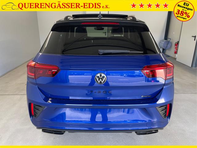 Volkswagen / T-Roc / Blau / / / 190PS 4M DSG Pano+AHK+Black+IQ.Light+IQ.Drive+eHeck+Kamera+Alu19