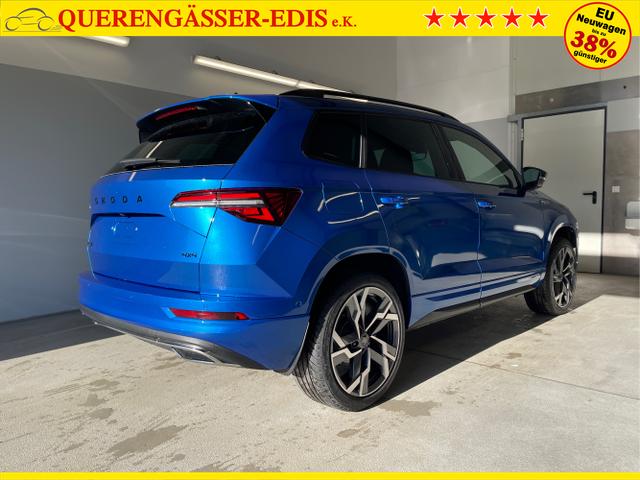 Skoda / Karoq / Blau / / / TSI 4x4 360°+19 Zoll+Navi+AHK