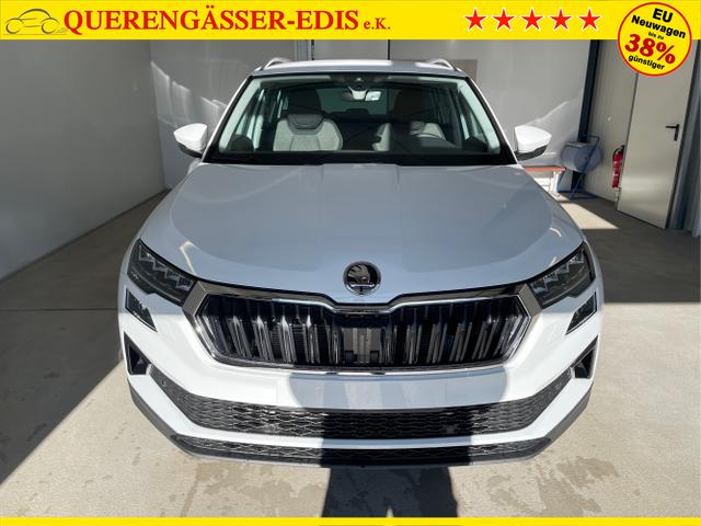Skoda / Karoq / Wei&szlig; / / / 150PS TDI DSG 4x4 AHK+Navi+ACC+Kamera+Sitzheiz+eHeck+GV5