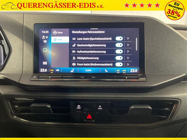 Volkswagen / Caddy / Weiß / / / 115PS AHK+Climatronic+App-Connect+Winter+GVL+PDC+Side u. Lane Assist