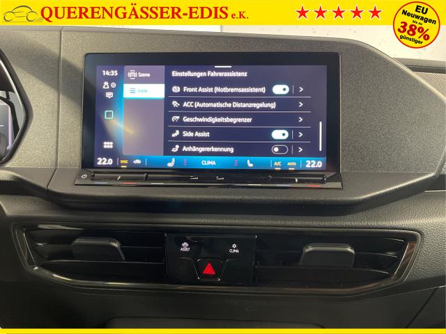 Volkswagen / Caddy / Weiß / / / 115PS AHK+Climatronic+App-Connect+Winter+GVL+PDC+Side u. Lane Assist