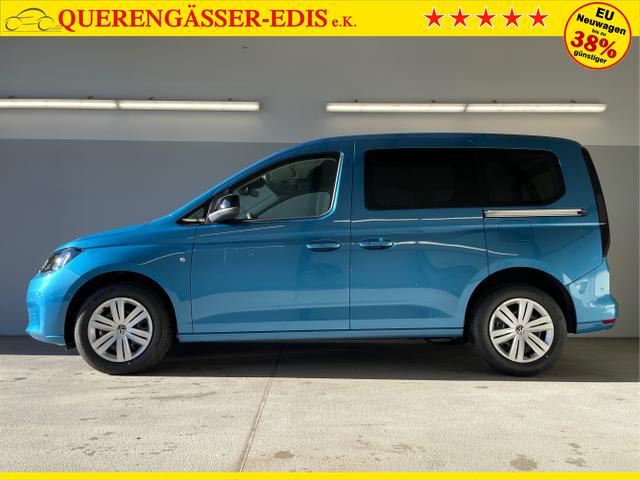 Volkswagen / Caddy / Blau / / / 115PS DSG AHK+Kamera+ACC+Parklenk+SHZ+Side Assist+App-Connect