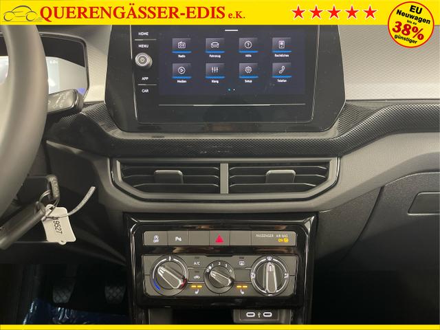 Volkswagen / T-Cross / Gelb / / / 95PS PDC vo+hi+Sitzheizung+App+Side+Travel+Stau+ACC+Klima