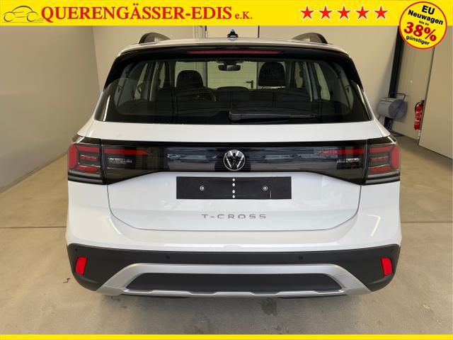 Volkswagen / T-Cross / Weiß / / / 95PS PDC vo+hi+Sitzheizung+App+Side+Travel+Stau+ACC+Klima 