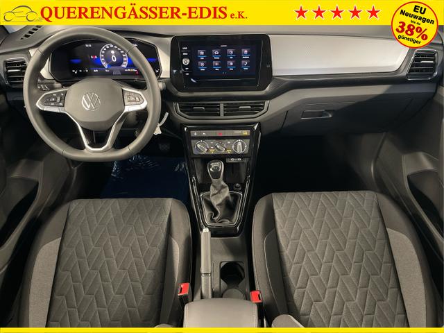 Volkswagen / T-Cross / Weiß / / / 95PS PDC vo+hi+Sitzheizung+App+Side+Travel+Stau+ACC+Klima 