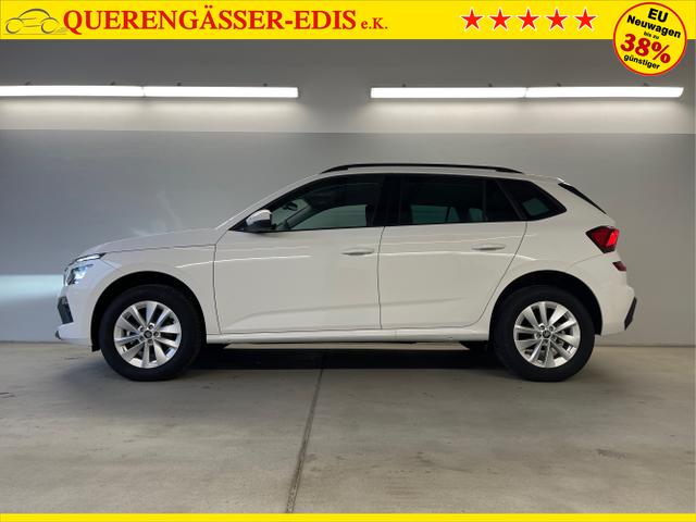 Skoda / KAMIQ / Wei&szlig; / / / 115PS DSG Matrix+AHK+Kamera+PDC vor+hi+Kessy+Sitzheizung+GVL