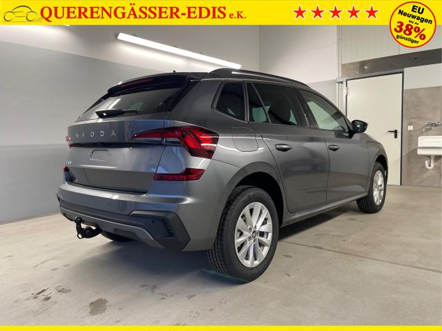 Skoda / KAMIQ / Grau / / / 115PS DSG Matrix+AHK+Kamera+PDC vor+hi+Kessy+Sitzheizung+GVL