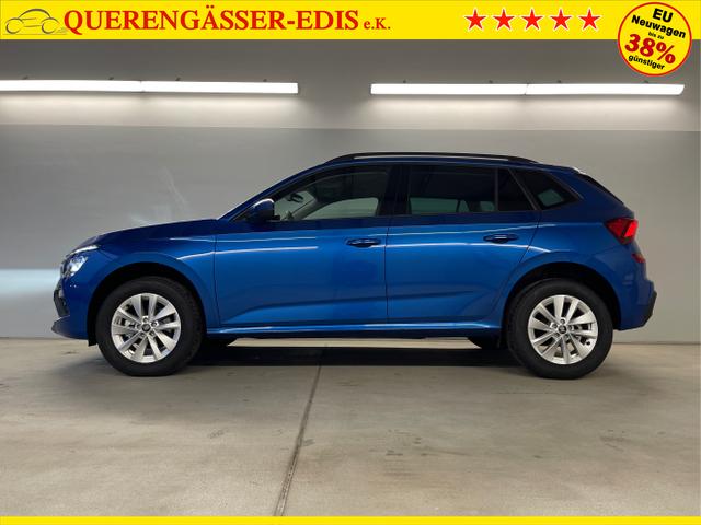 Skoda / KAMIQ / Blau / / / 115PS DSG Matrix+AHK+Kamera+PDC vor+hi+Kessy+Sitzheizung+GVL