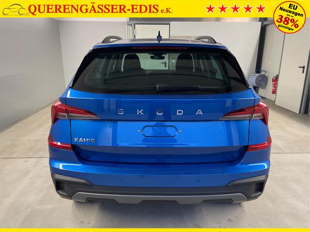 Skoda / KAMIQ / Blau / / / 115PS DSG Matrix+AHK+Kamera+PDC vor+hi+Kessy+Sitzheizung+GVL