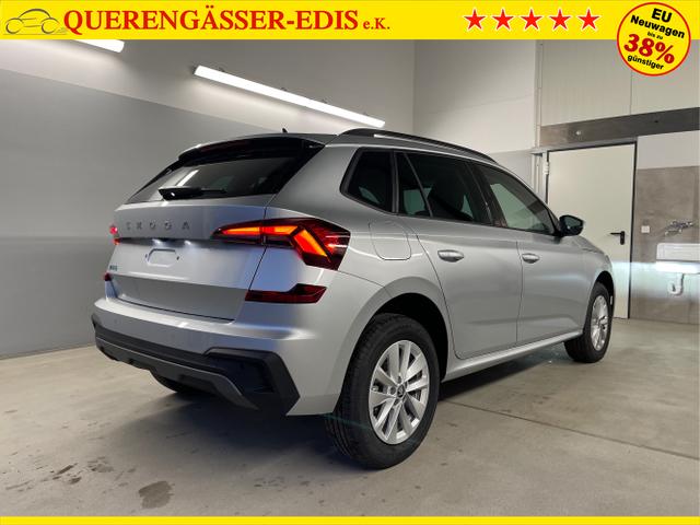 Skoda / KAMIQ / Silber / / / 115PS DSG Matrix+AHK+Kamera+PDC vor+hi+Kessy+Sitzheizung+GVL
