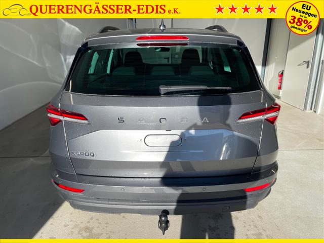 Skoda / Karoq / Grau / / / 150PS DSG AHK+Kamera+ACC+Kessy+Kamera+ParkPilot vo+hi+App