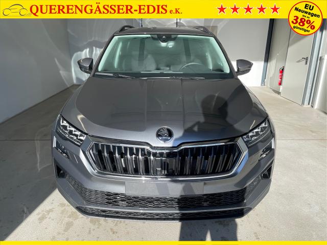 Skoda / Karoq / Grau / / / 150PS DSG AHK+Kamera+ACC+Kessy+Kamera+ParkPilot vo+hi+App