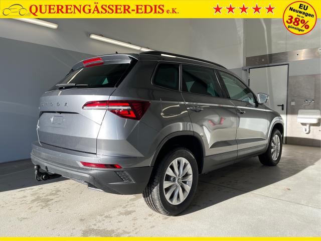 Skoda / Karoq / Grau / / / 150PS DSG AHK+Kamera+ACC+Kessy+Kamera+ParkPilot vo+hi+App