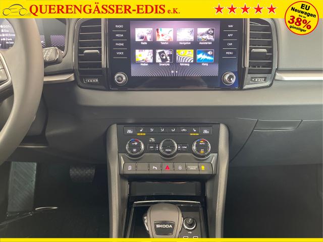 Skoda / Karoq / Grau / / / 150PS DSG AHK+Kamera+ACC+Kessy+Kamera+ParkPilot vo+hi+App