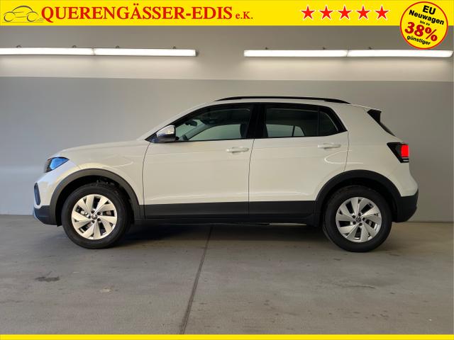 Volkswagen / T-Cross / Wei&szlig; / / / 95PS PDC vo+hi+Shz+App+Side+Travel