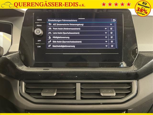 Volkswagen / T-Cross / Wei&szlig; / / / 95PS PDC vo+hi+Shz+App+Side+Travel