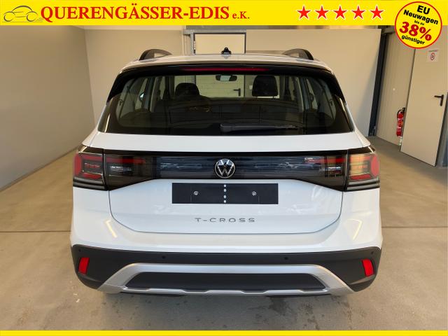 Volkswagen / T-Cross / Wei&szlig; / / / 95PS PDC vo+hi+Shz+App+Side+Travel
