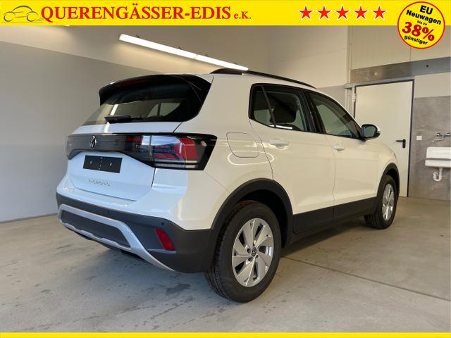 Volkswagen / T-Cross / Wei&szlig; / / / 95PS PDC vo+hi+Shz+App+Side+Travel