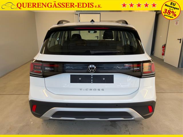 Volkswagen / T-Cross / Wei&szlig; / / / 95PS PDC vo+hi+Shz+App+Side+Travel
